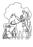 A coloring page of planet of the apes